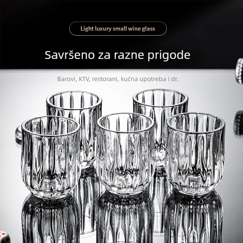 6 komada čaša od stakla za alkoholna pića, novi kineski stil, otisnut logotip, mogućnost prilagodbe