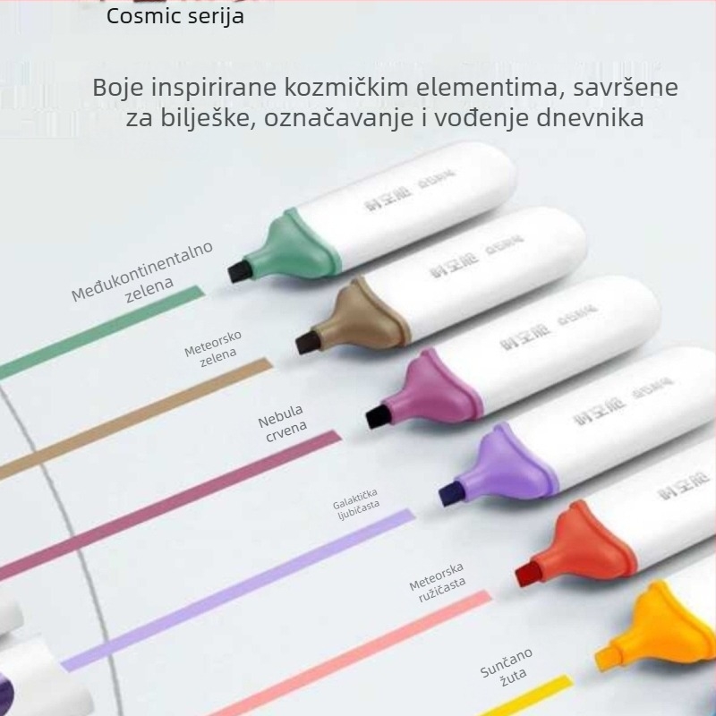 Ds8154 Kosmički marker za isticanje s mekanim vrhom za bilješke u razredu i označavanje ključnih točaka