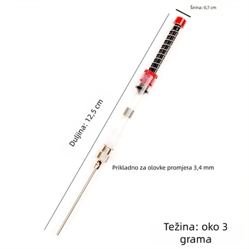Nadomjestak za pero, metalni apsorber tinte, paket od 5 komada, europski standard univerzalnog kalibra