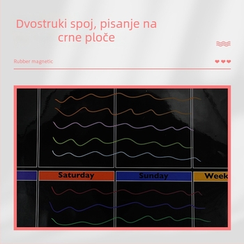 Bibigou magnetski marker za ploču s vodotopnim kredom, za djecu, plastično kućište, izbrisiv, prilagodljiv