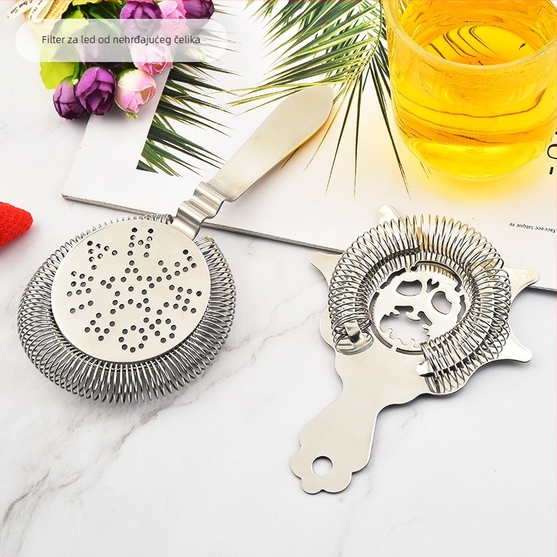 Hawthorne filter za led od nehrđajućeg čelika za bar — 104 g, moderan jednostavan stil