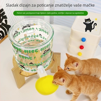 Automatski dispenzer za vodu za kućne ljubimce – borosilikatno staklo, prehrambena kvaliteta, otporno na visoke temperature, velik kapacitet