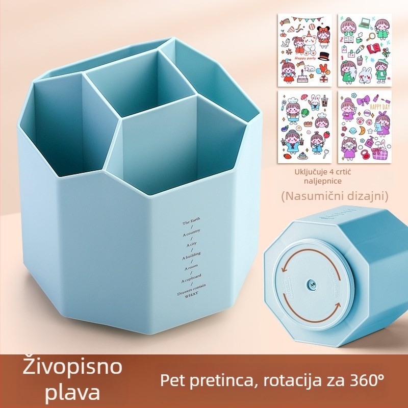 Rotirajući držač olovaka, hexagonalnog oblika, ABS materijal, model FZ-2469-5M