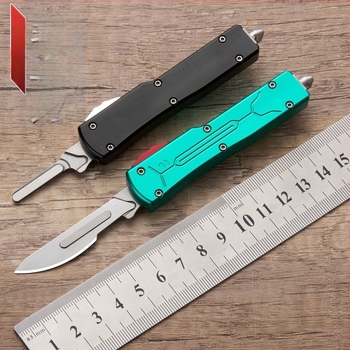 Sklopivi nož od nehrđajućeg čelika za otvaranje paketa – 34 g, aluminijska legura i nehrđajući čelik, mini prijenosni