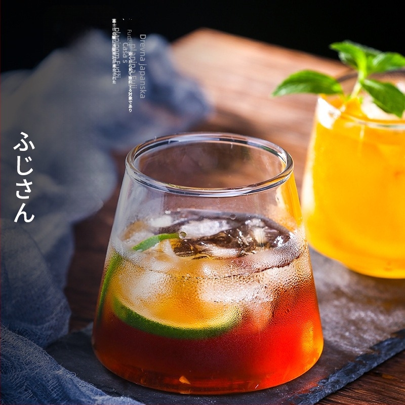 Jin Ming Lun borosilikatna čaša za whiskey, 201–300 ml, modernog minimalističkog dizajna, pakiranje u papirnatoj kutiji.