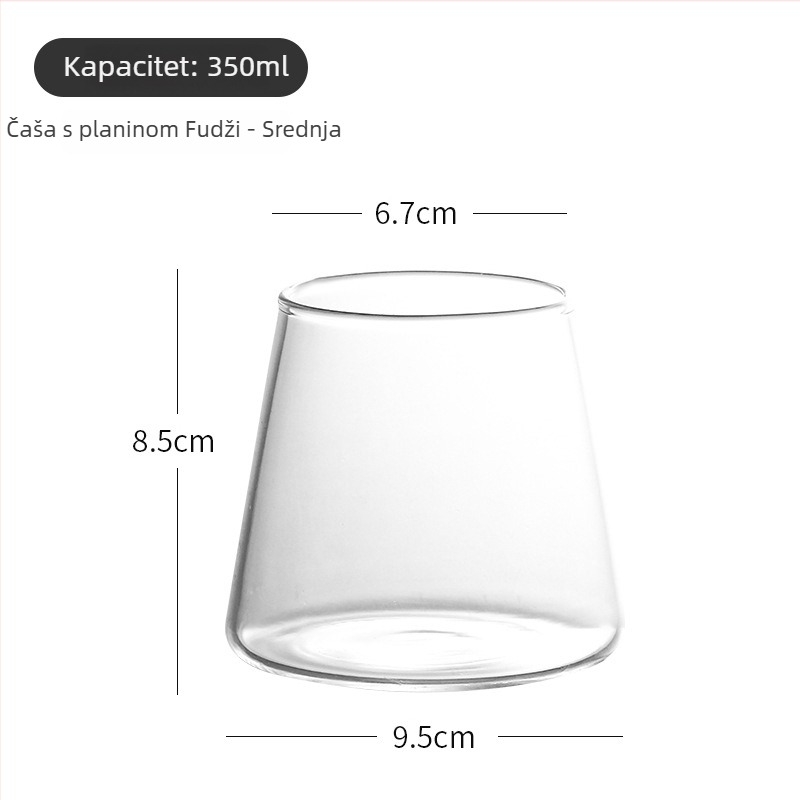 Jin Ming Lun borosilikatna čaša za whiskey, 201–300 ml, modernog minimalističkog dizajna, pakiranje u papirnatoj kutiji.