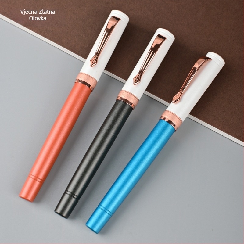 Nalivno pero 9717 – metalno kućište, iridijski vrh, rotirajući sustav dopune tinte (Model: 9717; Kućište: metal; Vrh: iridij; Dopuna tinte: rotirajući)