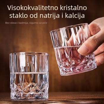 Šest čaša od debelog kristalnog stakla za žestice, kapacitet 1–100 ml, moderan minimalistički stil, moguć ispis logotipa