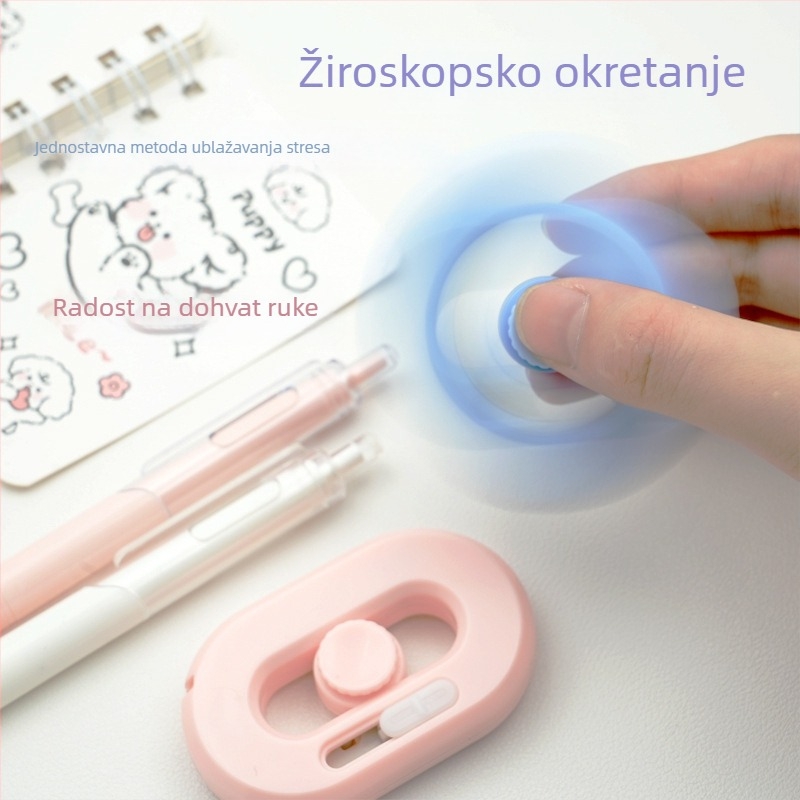 2-u-1 magnetske škare i keramički nož, prenosni mini rezač za studente, rezanje papira i otvaranje paketa