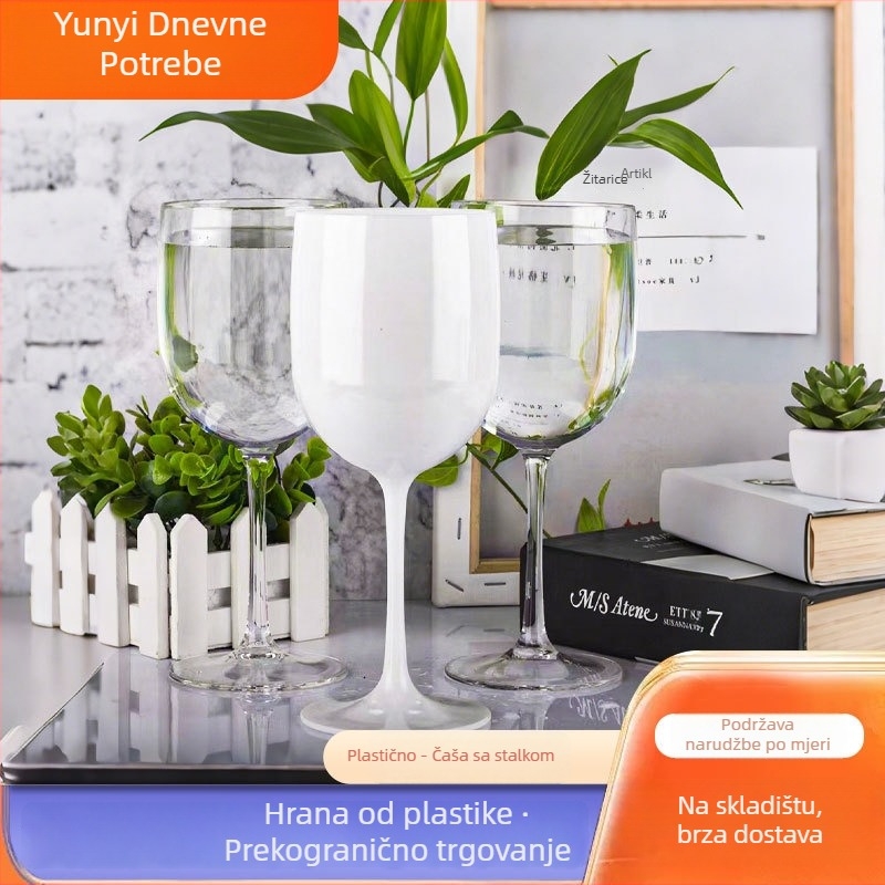 Yunyi plastična čaša za šampanjac – moderan stil, kapacitet 401–500 ml, čaša s jednim držakom, promjenjiva boja