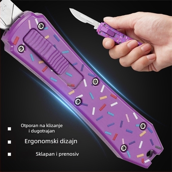 Seniya Višenamjenski nož za rezanje — čelična oštrica, debljina oštrice 5.5, težina 100 g, model Utility Knife