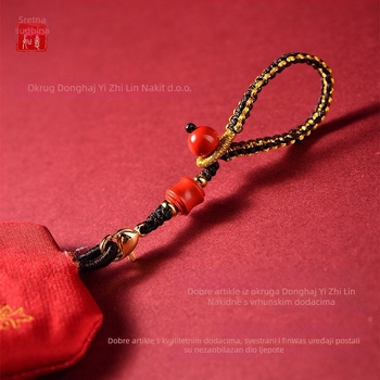DIY komad nakita – cinnabar materijal, ručno pletenje, Yi zhilin marka, proljeće 2025 originalni dizajn