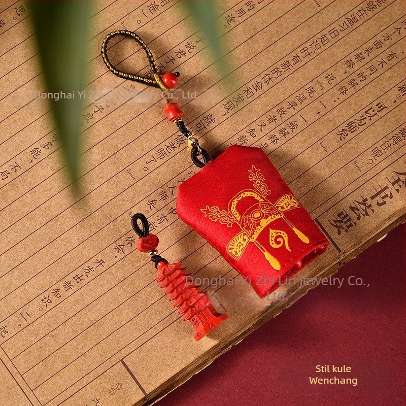 DIY komad nakita – cinnabar materijal, ručno pletenje, Yi zhilin marka, proljeće 2025 originalni dizajn