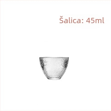 Japanski stil set za sake za kućnu upotrebu, debeli posuda za sake, čaše za šljive vino, staklene čaše za alkoholna pića