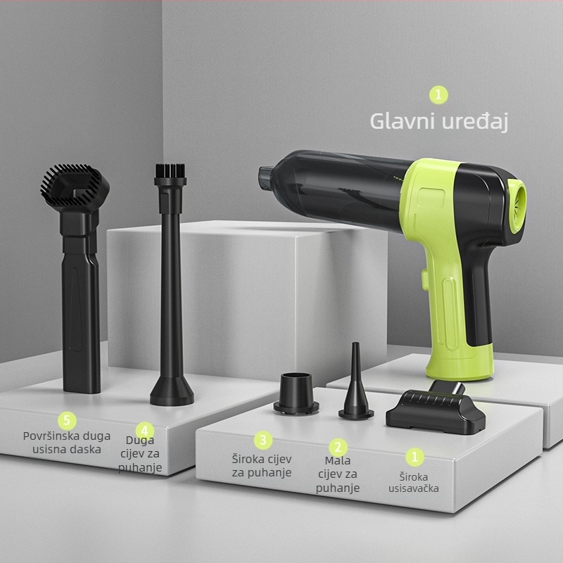 Bežični ručni usisavač za auto, 7,4V, 50W, 4000Pa, punjiv, Huiju Technology