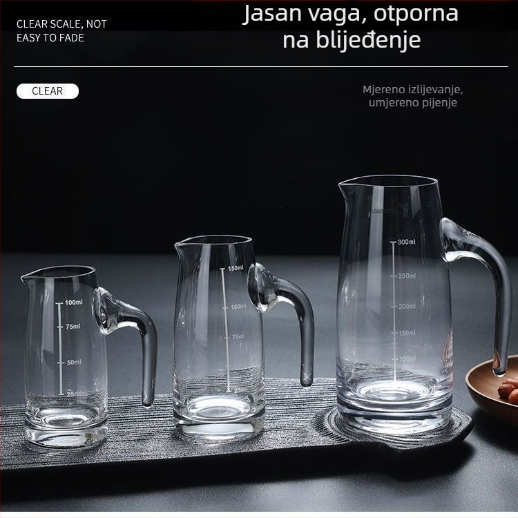 Set od sedam kristalnih čaša za alkohol, male čaše od 10 ml, bijela