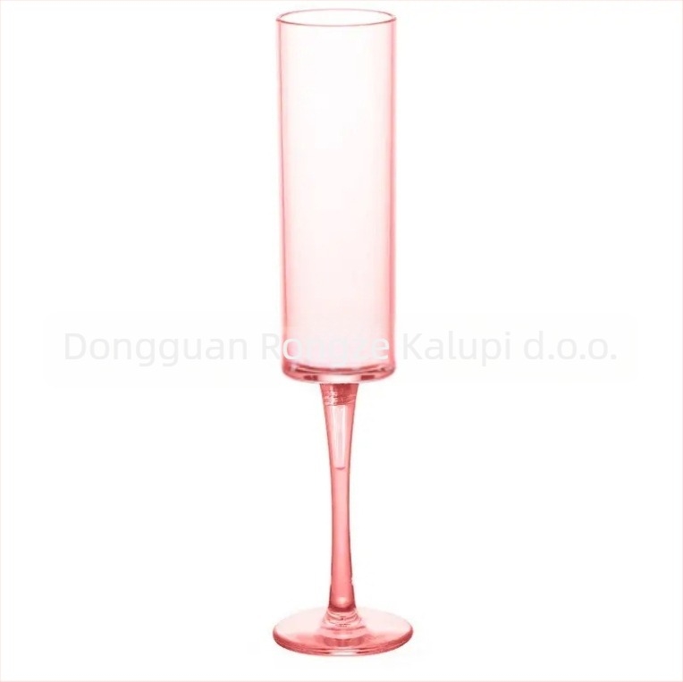 Plastična čaša za šampanjac, prozirna, moderan minimalistički stil, kapacitet 101–200 ml, mogućnost tiska logotipa