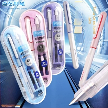 Touchstone DS-7155 Time Capsule fountain pen, bez prskanja, tanak EF vrh