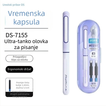 Dotting DS-7155 Čelična olovka, dizajn Space Capsule, EF vrh, patrone za mastilo