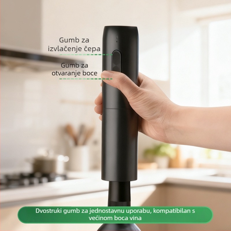 Električni otvarač za vino, USB punjivi, višenamjenski (ABS materijal; Marka Chef Ji Qixiu; Funkcija: Električni)