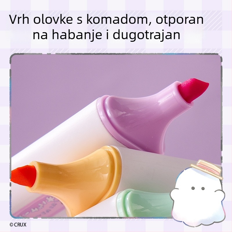 Fluorescentni marker YY015, plastično kućište, 6 komada u kutiji