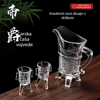 Čaša za vino za kućnu upotrebu - moderan jednostavan stil s cvjetnim motiva, staklo materijal, kapacitet 1–100 ml, 1-djelni set, prilagodljiv logo, premium kvaliteta