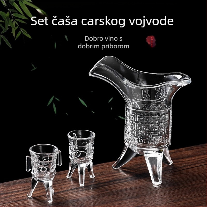 Čaša za vino za kućnu upotrebu - moderan jednostavan stil s cvjetnim motiva, staklo materijal, kapacitet 1–100 ml, 1-djelni set, prilagodljiv logo, premium kvaliteta