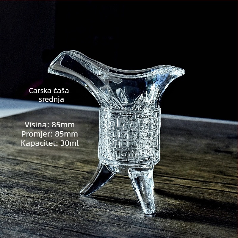 Čaša za vino za kućnu upotrebu - moderan jednostavan stil s cvjetnim motiva, staklo materijal, kapacitet 1–100 ml, 1-djelni set, prilagodljiv logo, premium kvaliteta