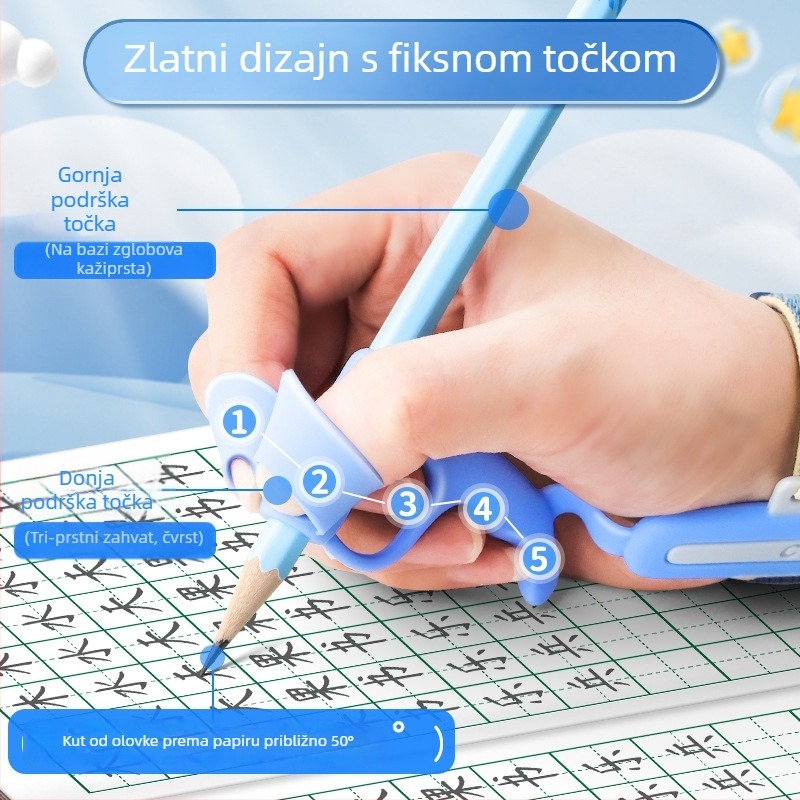 Korektor zapešća s držalom za olovku – korekcija držanja pri pisanju za učenike osnovne škole i početnike