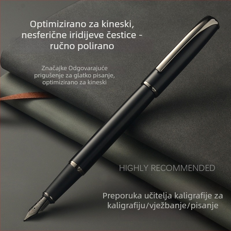 Kaligrafsko pero s blagim nagnutim vrhom i tvrdim vrhom za vježbanje, pogodno za odrasle, potpise, učenike i poslovne darove Model 916
