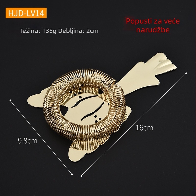 Nehrđajući čelik filter za led za koktele, moderni stil, 130 g, HJD