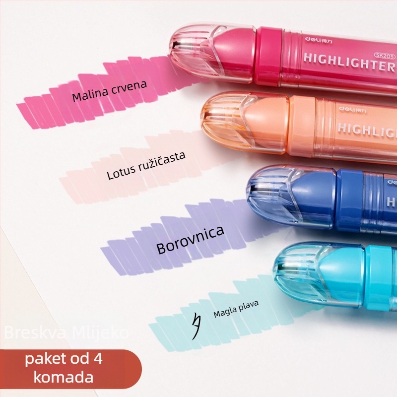 Deli SK205 marker za učenike, plastično kućište, pakiran u kutiju, jednostrani vrh
