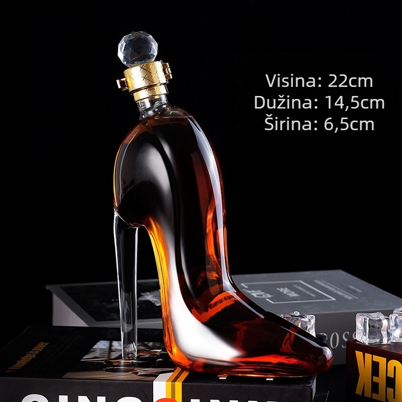 Dekanter – Staklo, kapacitet 901–1000 ml, moderni minimalistički stil, Huaqi Glass – set