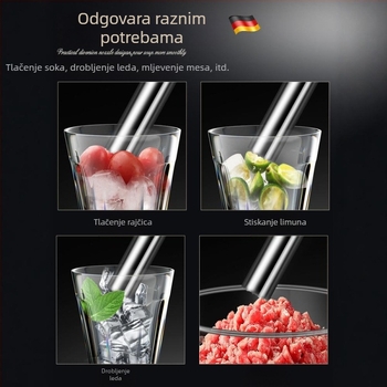 Bar muddler od nehrđajućeg čelika 304 za drobljenje leda i voća, alat za miješanje koktela, 155 g