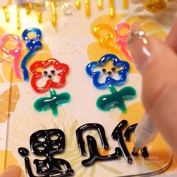 3D konturna gel olovka, model 985; neizbrisiva; bez logotipa; pogodna za poklon