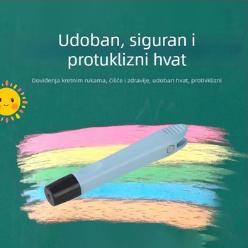 Držač kredom za nastavu, magnetski, bez prašine, plastični, set vodotopne krede