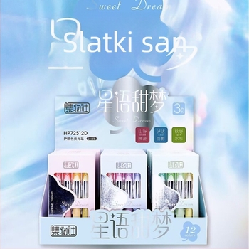 Marker za označavanje s nagibnim vrhom, plastično kućište, 24 seta u izložbenoj kutiji, 288 setova u kartonu (Brand: Collection Society)