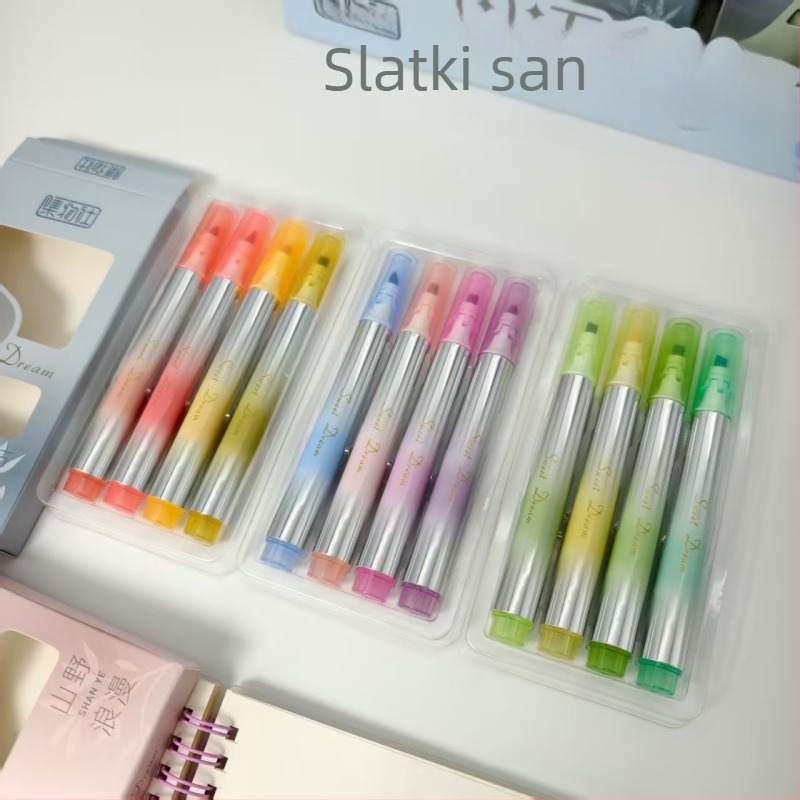 Marker za označavanje s nagibnim vrhom, plastično kućište, 24 seta u izložbenoj kutiji, 288 setova u kartonu (Brand: Collection Society)