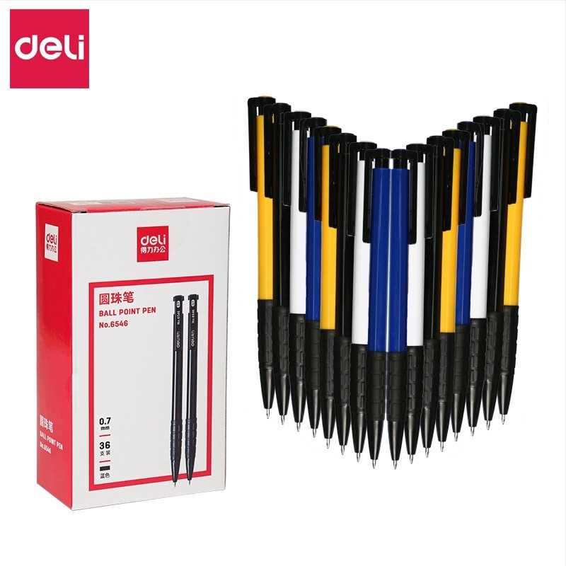 Deli 6546 kuglična olovka s pritiskom, 0,7 mm, 36 kom. u kutiji