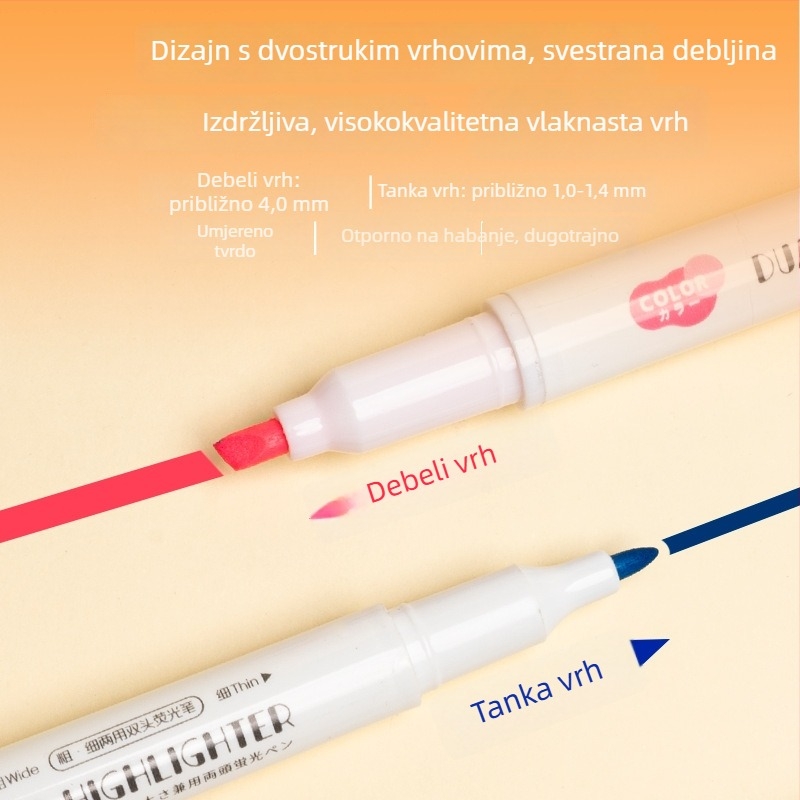 Dvosmjerni marker za učenike, zaštita očiju, model H-1179, plastično kućište, PVC pakiranje