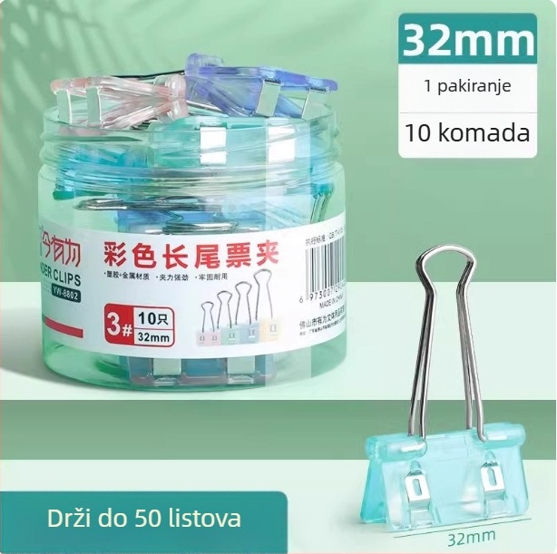 Spajalice za dosije, šarene, plastične (Brand: Ballard; Materijal: Plastika; Vrsta proizvoda: ručno vođeni registar)