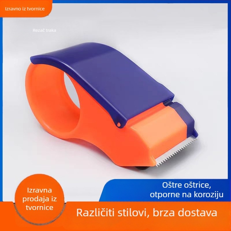 Plastični ručni rezač prozirne trake za pakiranje – Materijal: plastika; Model: Plastic Cutter; Neto težina: 58 g; Širina trake do 50 mm