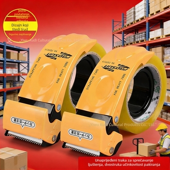 Ručni zatvarač i rezač za traku, metalna konstrukcija, model Fxj 9050-1, Meishubao, za traku širine do 4 mm