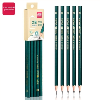 Deli drvene olovke 58104 – olovke za pisanje i skicu za učenike, 10 komada