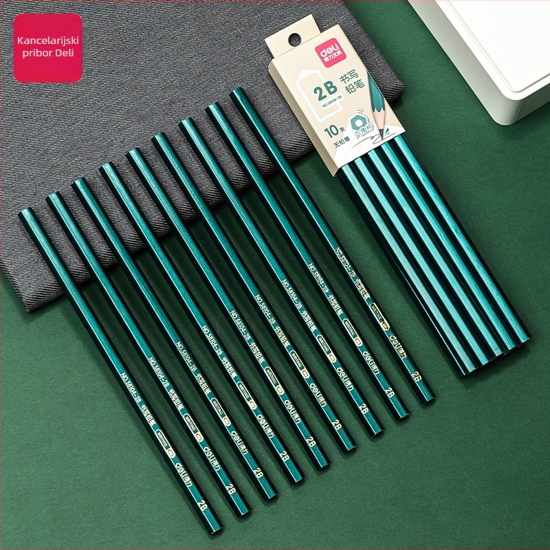 Deli drvene olovke 58104 – olovke za pisanje i skicu za učenike, 10 komada