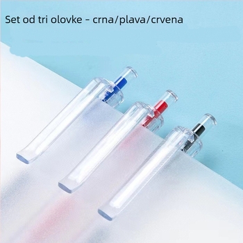 Kuglična kemijska olovka s crnim karbonskim tintom, ručka Cloud grip, vrh od volfram-karbida; za pisanje, ispite i potpisivanje