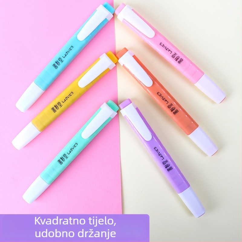 Set od 6 fluorescentnih markera za djecu, pastelne boje za crtanje i dnevnik