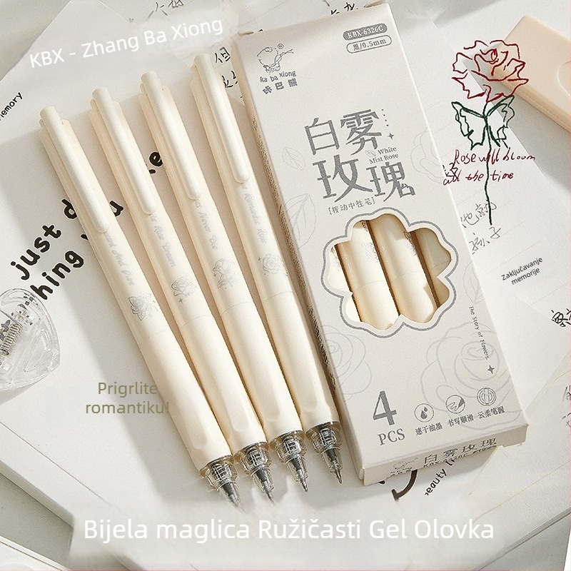 Gel olovka s mekom drškom i četkastim vrhom, brzo sušeće mastilo, neizbrisivo, za učenike srednje škole