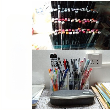 Držač za olovke od organskog stakla, model 02, konfiguracije 4 pretinca / 8 pretinca / 12 pretinca