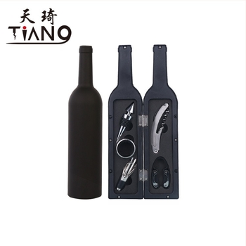 Set otvarača za vino s oblikom boce, plastični materijal, 3- ili 5-dijelni set, moguć ispis logotipa